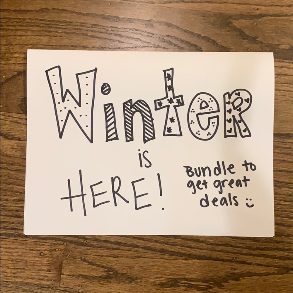 Winter is here - stock up on warm clothing!